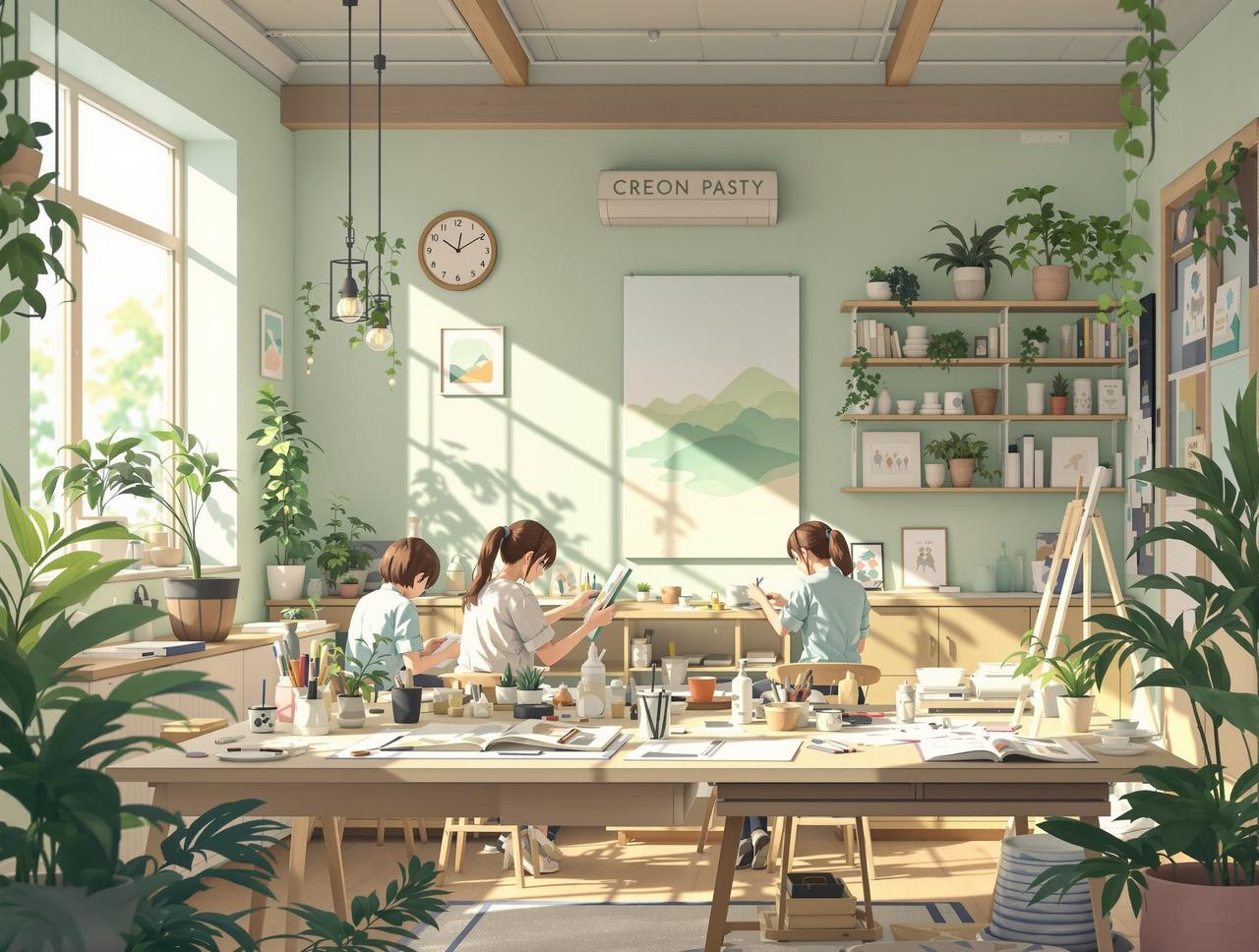 ai入口品牌故事 - 动画工作室创作场景